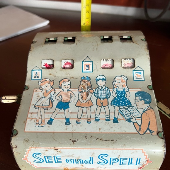 1950’s Childrens See and Spell Toy Vintage antique - Picture 9 of 11